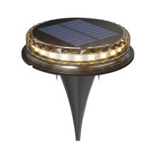 Solar-Einbauleuchte, IP65 wasserdichte Solar-Wegeleuchte mit Lichtsensor, automatisches Ein-/Ausschalten,