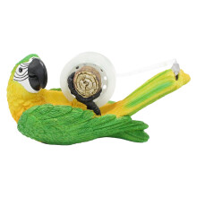 Tape Dispenser - Cute Parrot Desk Tape Holder, Animal Themed Office Decor, 16.3 x 8 x 6.2 cm with 1 Roll Masking Tape