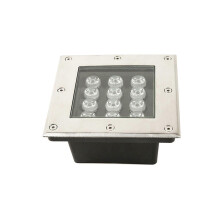 Boden-LED-Landschaftslichter Quadratische Außen-Einbaulampe IP67 Wasserdichte Niederspannungs-Einbau-LED-Leuchte