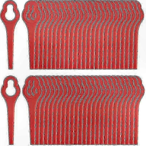50-Pack Durable Plastic Blades for Cordless Edgers, Quick Water Soak-Compatible Replacement Parts