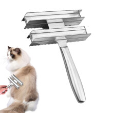 Horse Comb and Grooming Brush Set, Double-Sided Stainless Steel for Horses, Cows, Sheep, Donkeys, Cats, and Dogs