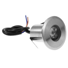 LED-Untergrundlampe Silber für Beleuchtungseinsatz Edelstahl 4-tlg. Gartenleuchte
