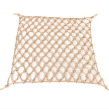 1m Hemp Rope Safety Net, Balcony Stair Fall Protection Net for Kids, 8mm Diameter, 8cm Grid Indoor Decoration