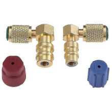 Convient pour R12 à R134A AC Fitting Port Retrofit Conversion Adapter Coupleur rapide Valve AC Fitt
