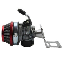 Ensemble carburateur et filtre à air Performance Carb pour mini-pocket bike 47cc et 49cc, rouge -sx