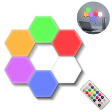 Ensemble de luminaires LED hexagonaux, compatibles avec les salons élégants – Pack de 6 – SX