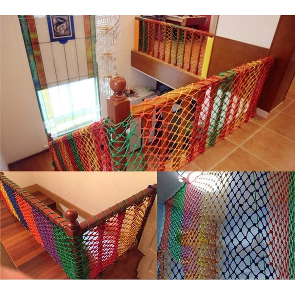 Playground Safety Net, Nylon Climbing Net with 10cm Mesh and 8mm Rope Thickness for Balcony Protection