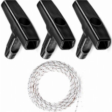 3PCS Lawn Mower Pull Starter Rope Kit, 1 Meter 3.0mm Recoil Rope with Handle, Replacement Starter Grip