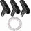 3PCS Lawn Mower Pull Starter Rope Kit, 1 Meter 3.0mm Recoil Rope with Handle, Replacement Starter Grip 1