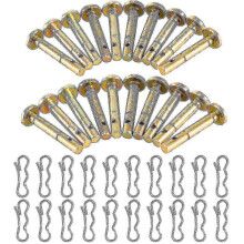 Ersatz-Set für Scherstifte und Splinte für Schneefräsen – 20 Sets, kompatibel mit 738-04124 und 714-04040