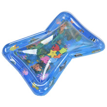 Blauer aufblasbarer Wasser-Spielmatte aus PVC für Kleinkinder 1-3 Jahre, 70x50 cm