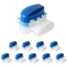 10-Pack Boundary Wire Connectors for Robot Lawn Mower Cable Repair with Clamps