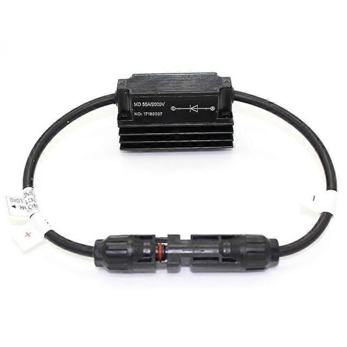 1 Pcs Outdoor 55Amp DC 2000V Solar Panel In-Line Diode Connector IP67