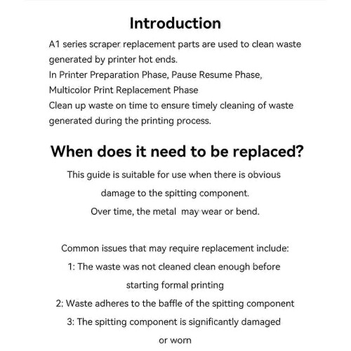 For Bmabu Lab A1 Series Scraper Replacement Parts for Bmabu Lab A1/A1 Mini 3D Printer Scraper Replac 1