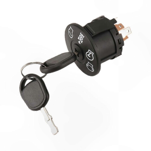 4-Position Ignition Switch with Key for Lawn Mower Tractor 193350 Replacement Part 1