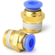 AURA-Stecker, gerade, 8 mm Rohraußendurchmesser x 1/4 BSP, Steckverbindungen PC8 02 (10er-Packung)