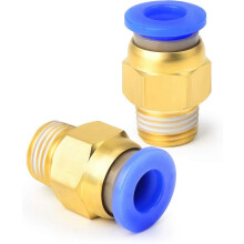 AURA-Stecker, gerade, 4 mm Rohraußendurchmesser x 1/8 BSP, Steckverbindungen PC4 01 (10er-Packung)