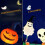 LED Outdoor Solar Ground Insertion Colored Pumpkin GhostHead Lights, 2