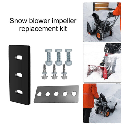 Snow Blower Impeller Modification Kit Rustproof Corrosion Resistant Simple Installation Rubber Blade 1