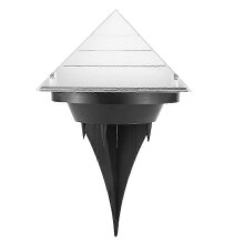 Lampada da terra a LED a energia solare 2025, impermeabile, per giardino, corridoio, esterno, bianca