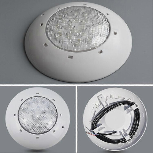 Lampada da parete per piscina in plastica ABS, luce subacquea 24W 2