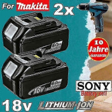 2er-Pack Makita 18V LXT 6,0 Ah Li-Ionen-Akku BL1850B BL1830B BL1860B Ersatz