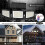 TY-YJ002A 210 LED Solar Wall Light IP65 Waterproof Motion Sensor Security Lighting for Yard / Patio 5
