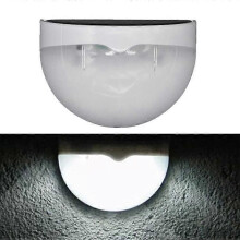 N760B 6 LED Lampada da parete solare semicircolare con sensore antipioggia per esterni