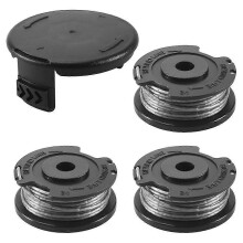 3-pack draadtrimmer F016800569 spoel met F016F04557 spoeldeksel voor Bosch Easy Grass Cut ART