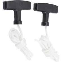 2 stück Rückstoßstarter Seil, Rückstoß Seilzugstarter Griff, Seilzugstarter Griff, Für Rasenmäher,