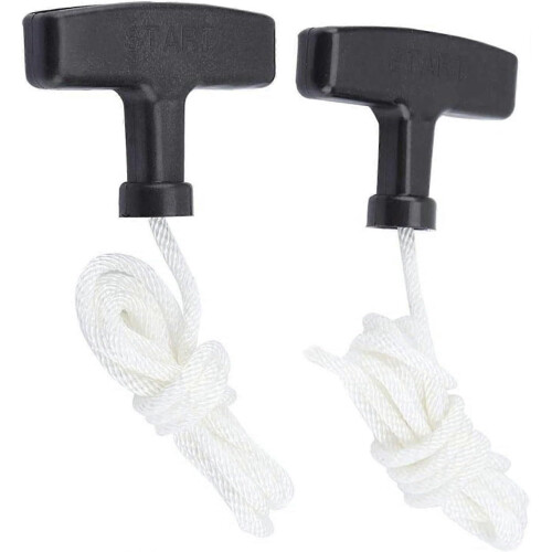 2 Pieces Recoil Starter Rope, Recoil Pull Starter Handle, Pull Starter Handle Rope, For Lawn Mowers,