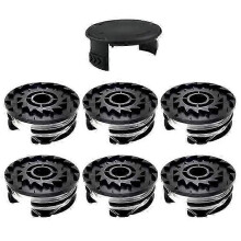 Geschikt voor Parkside grasmaaier 6 spoelen + 1 spoelkap grastrimmer accessoiresset, TLP-01 / TLP-01-1