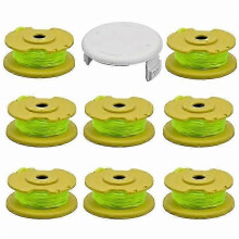 Geschikt voor Ryobi One+ 18V 24V 40V grasmaaier 8 spoelen + 1 spoelkap, AC80RL3+AC14HCA