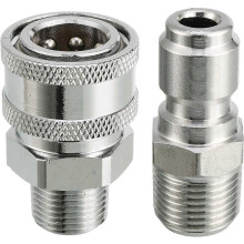 3/8 Zoll 5000 PSI Hochdruckreiniger-Adapter-Set – Schnellanschluss-Außengewinde-Armaturen