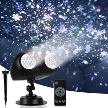 Christmas Snowfall Projector Lights, Highlight Dynamic Led Snow Light Projection, Ip65 Waterproof Snowfall Spotlight Lighting