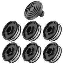 Geschikt voor Einhell RTV 400 / RTV 550 / RTV 550 / 1 grasmaaier 6 spoelen + 1 dop reserveonderdeel,
