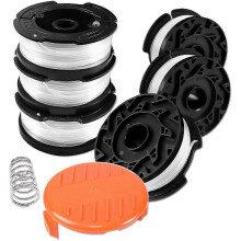 Trimmerdraadspoel voor Black & Decker trimmers - 6 spoelen met deksel en veer