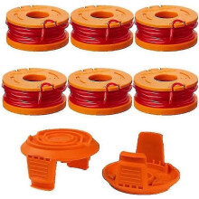 Worx Trimmer Spoel Lijn (6) Wa0004 Spoelkapdeksel Wa6531 (2) Trimmer 8-pack