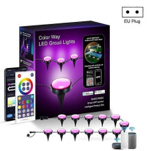 CP01 Lampada da giardino con controllo APP intelligente WIFI per esterni, luci da terra esterne con