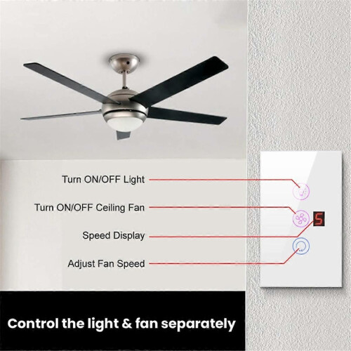 Ventilatore Wi-Fi Luce Interruttore caldaia Scaldabagno standard A 2