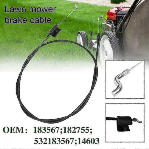 155cm Lawn Mower Replacement Engine with Control Cable, Anti-Rust Steel Replacement Parts Compatible 1