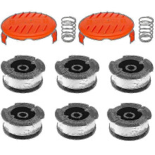 Vervangende lijnspoel voor Black Decker grastrimmers - 6 stuks met 2 hoezen (PrettyJ)
