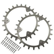 TLWH-02 2 Stück Anti-Rutsch-Spikes für Husqvarna Automower 315/310/305 Rasenmäher mit 21 selbstschneidenden