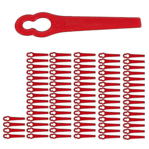 Replacement Lawn Mower Blades for Bosch and Einhell 80 Pieces 8.3CM Plastic Grass Trimmer 1