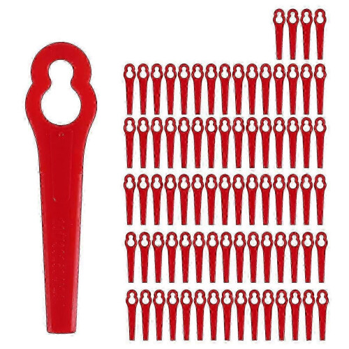 Replacement Lawn Mower Blades for Bosch and Einhell 80 Pieces 8.3CM Plastic Grass Trimmer