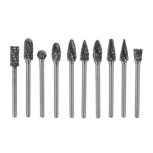Die Grinder Attachments Grinding Head Assorted Size Burr Workshop 5.00X0.50X0.50cm 10Set 2