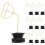 Chainsaw Accessories Engine Oil Tank Cap For Lawn Mower Prevent Foreign Object Entry 10Pcs 3