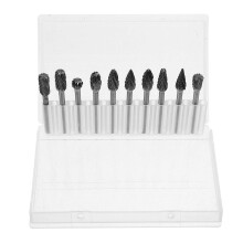Slijpkop voor stiftfrees, diverse maten, braam, werkplaats, 5,00 x 0,50 x 0,50 cm, 10 stuks