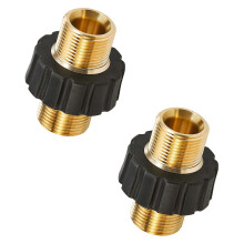 Langlebiger Hochdruckreiniger-Schlauch-Gewindesatz, M22 14 mm Stecker auf M22 14 mm Stecker, drehbar,