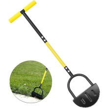 Kantenschneider aus Stahl für Rasen und Garten, 41 Zoll Halbmond mit Kantenschneider-Stahlklinge und